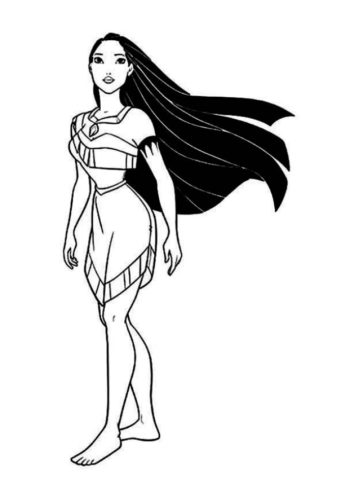 get this children's printable pocahontas coloring pages