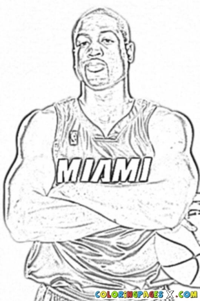 Get This Easy NBA Coloring Pages for Preschoolers 8PS18