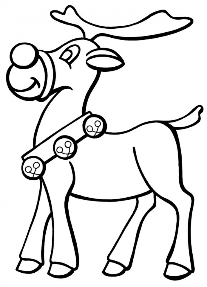 Printable Rudolph Coloring Pages