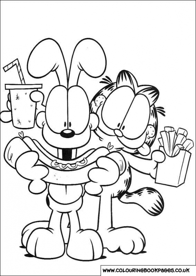 Get This Garfield Coloring Pages to Print for Kids Q1CIN