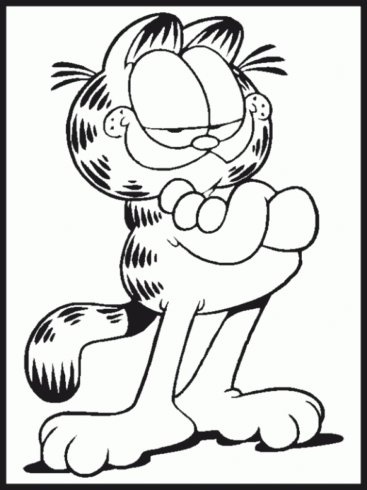 Get This Garfield Coloring Pages to Print Online 625N6