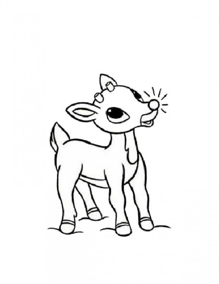 Rudolph Coloring Pages - Learny Kids