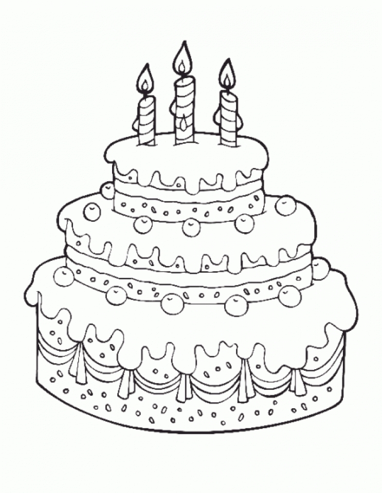 20+ Free Printable Cake Coloring Pages - EverFreeColoring.com