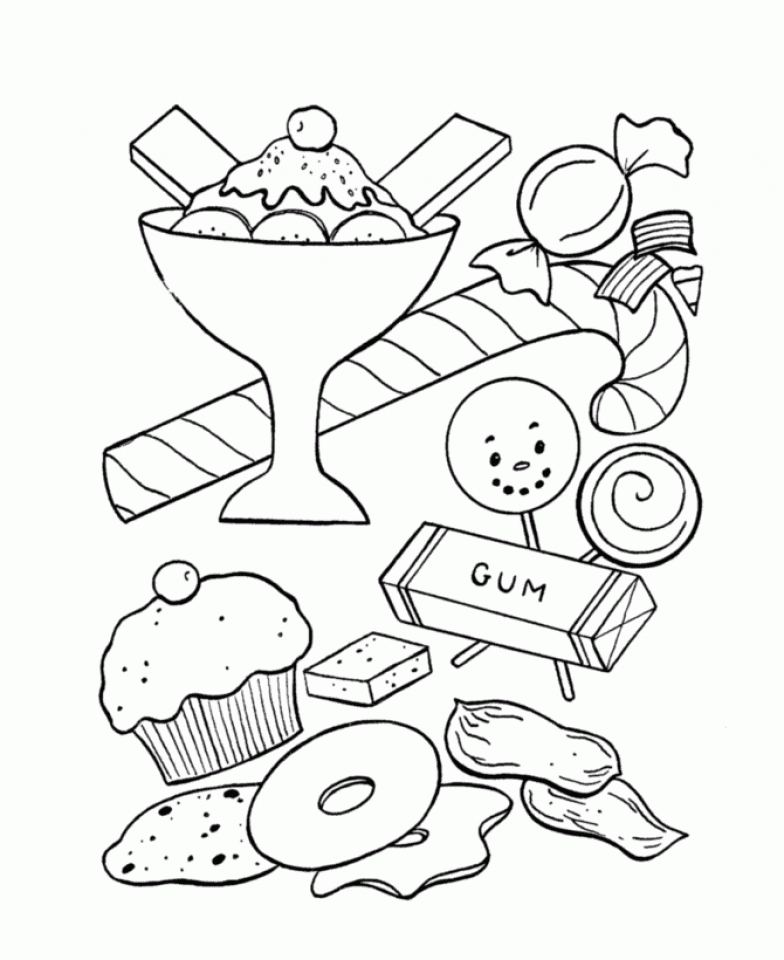 Get This Candy Coloring Pages Printable for Kids r1n7l