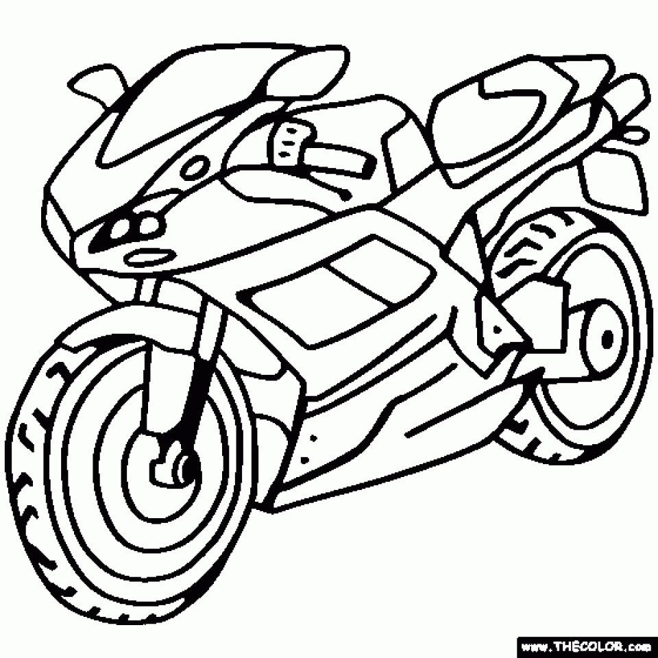 Get This Dirt Bike Coloring Pages for Toddlers dl53x