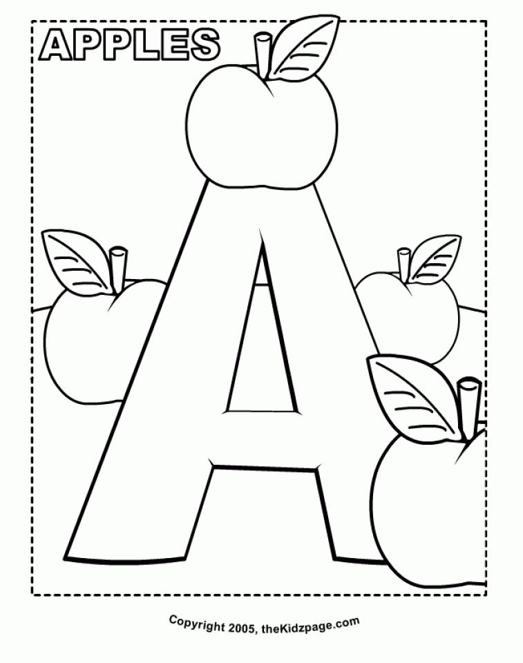 Get This Easy Letter Coloring Pages For Preschoolers XoN4i