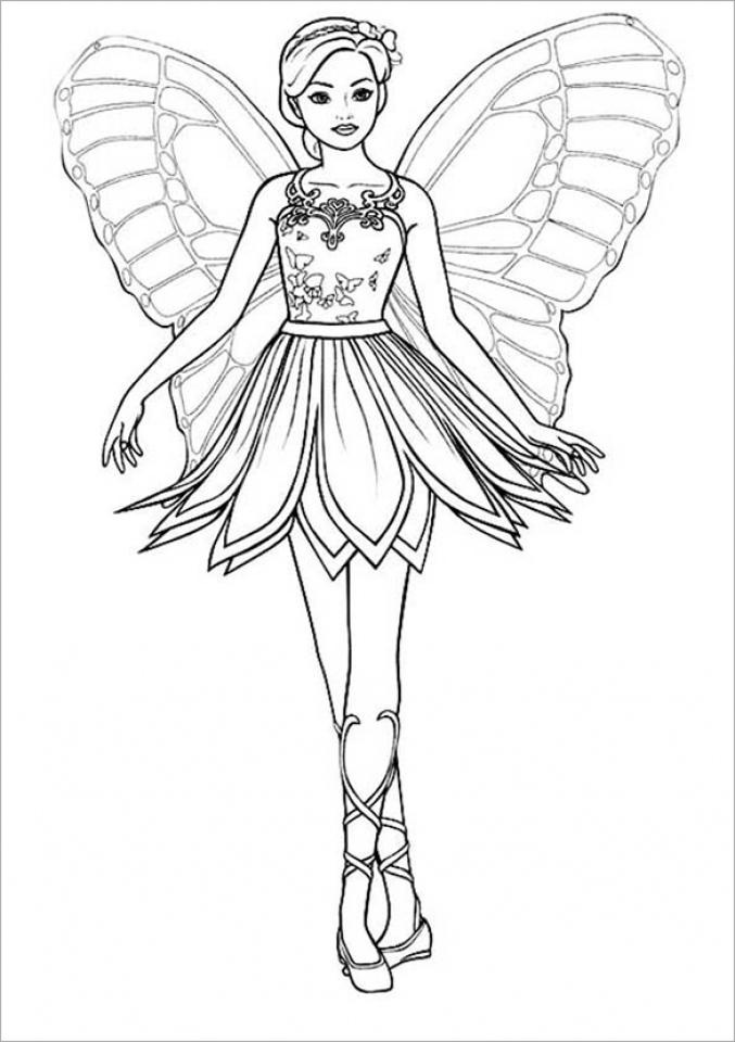 Get This Easy Printable Barbie Coloring Pages for Children la4xx