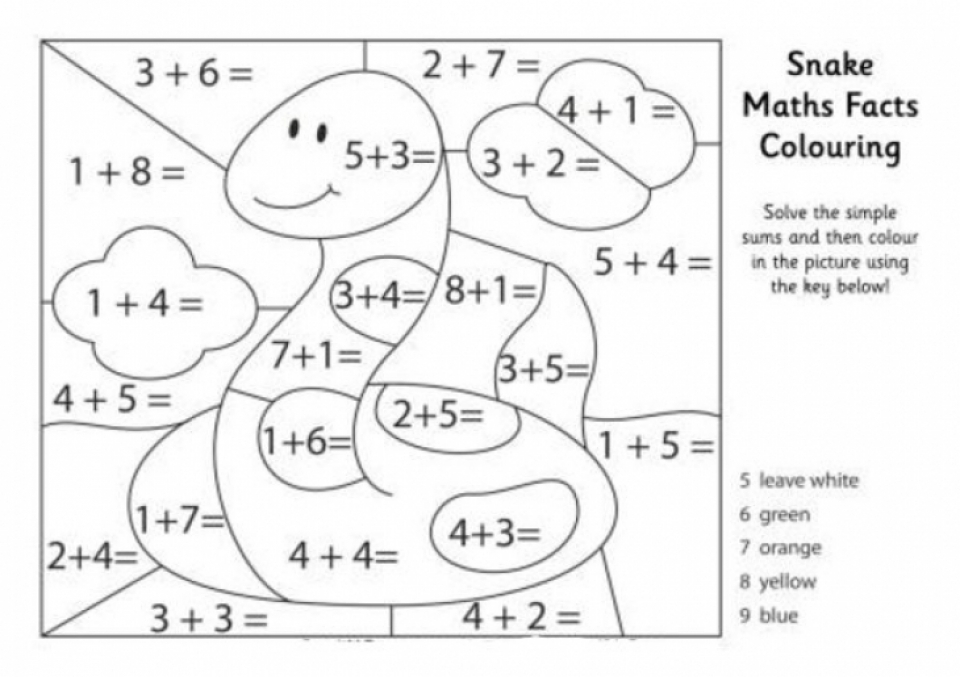 Get This Easy Printable Math Coloring Pages For Children La4Xx