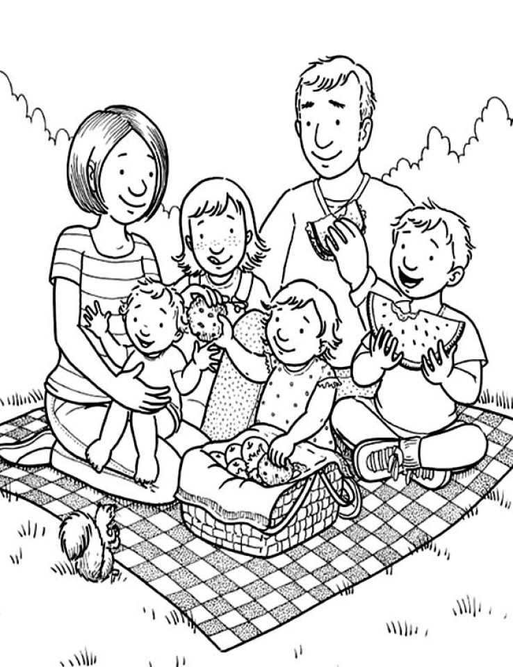 20+ Free Printable Family Coloring Pages