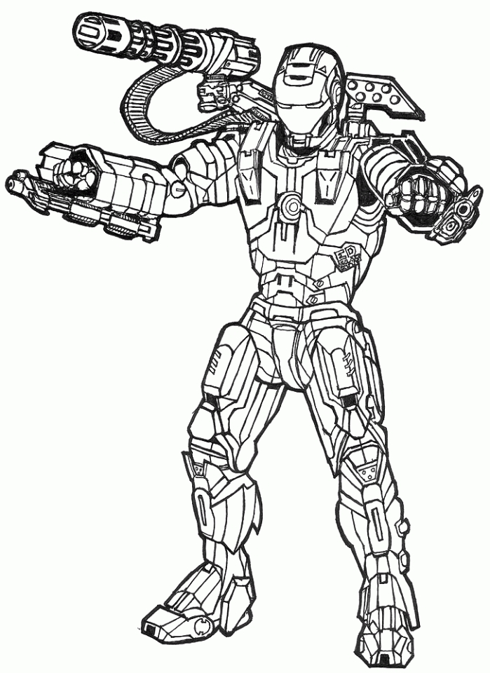 20+ Free Printable Iron Man Coloring Pages