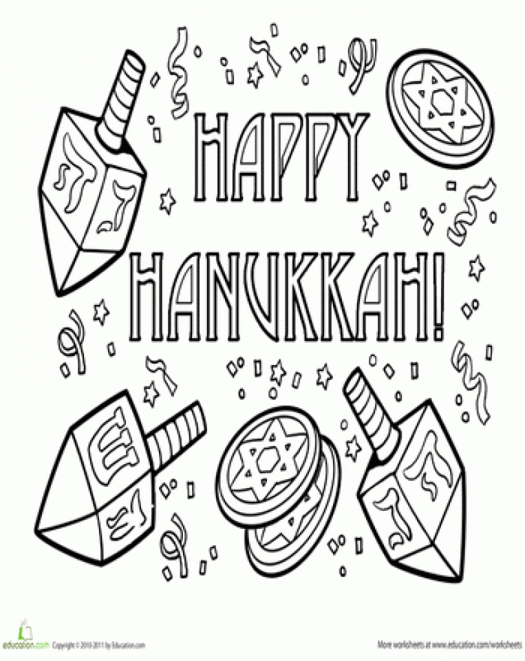 Get This Free Picture of Hanukkah Coloring Pages mbYjg