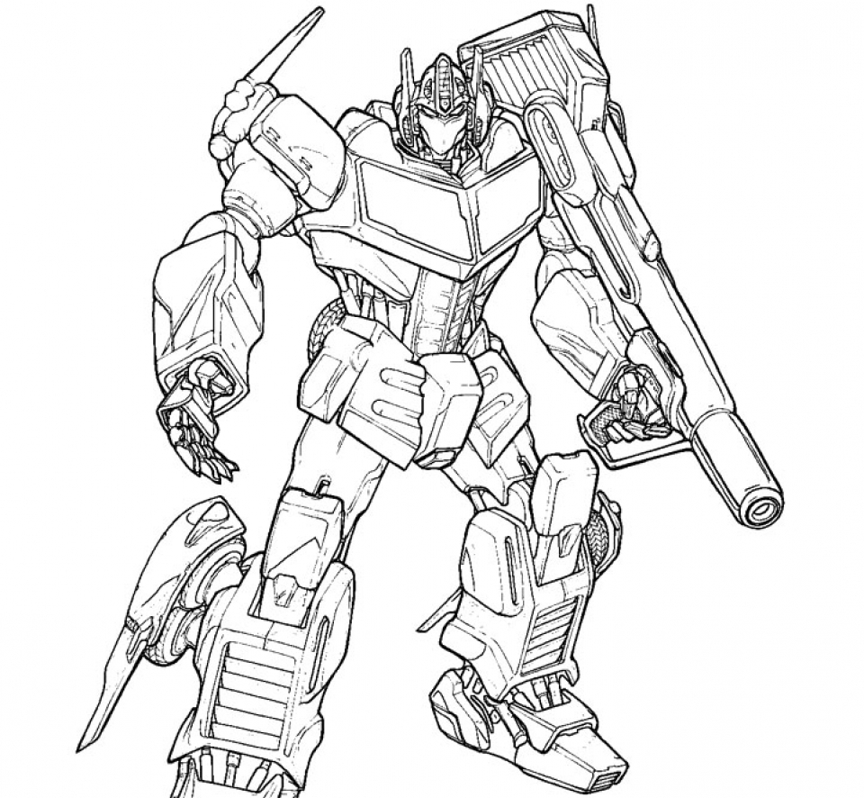 Get This Free Picture of Optimus Prime Coloring Page prmlr