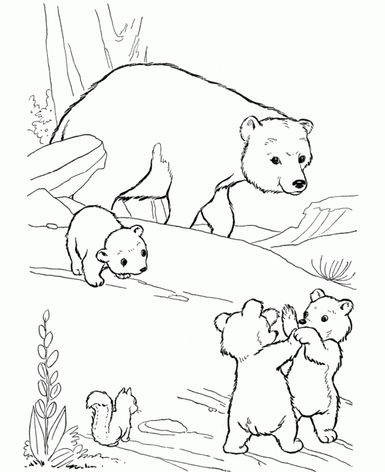 Get This Free Polar Bear Coloring Pages for Kids yy6l0