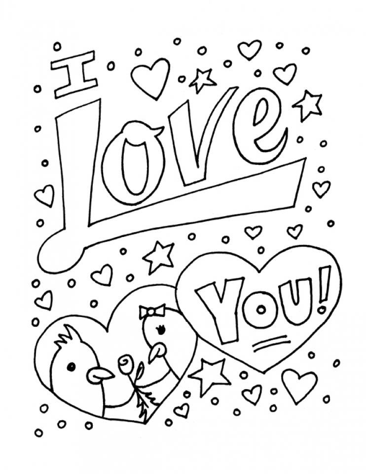 Get This Free Printable I Love You Coloring Pages for Kids 5gzkd