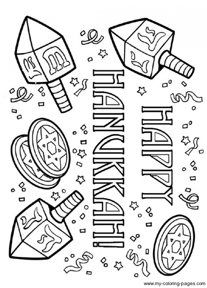 20 Free Printable Hanukkah Coloring Pages EverFreeColoring