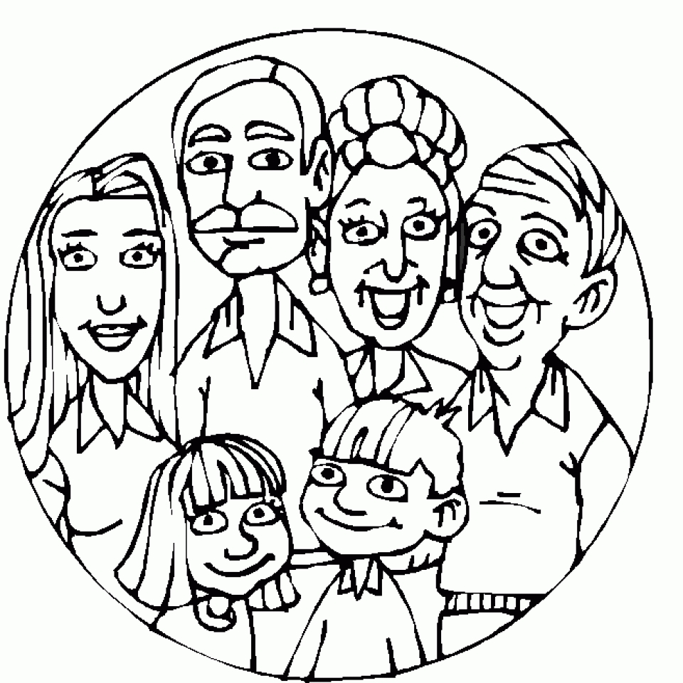 Get This Kids' Printable Family Coloring Pages Free Online ...