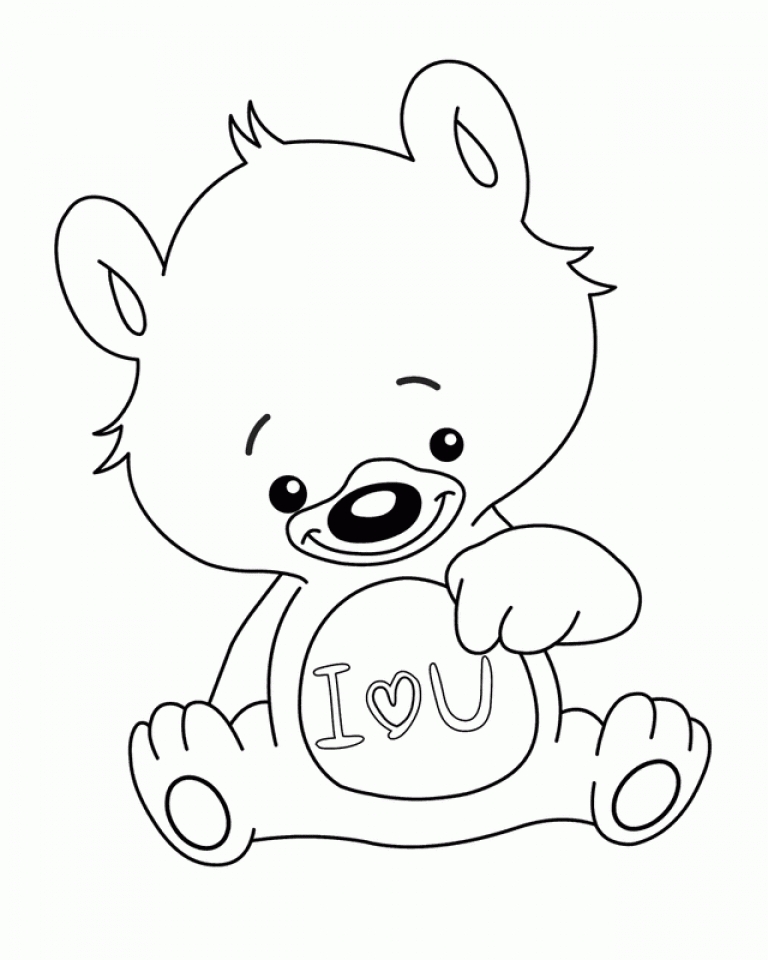 Get This Kids' Printable I Love You Coloring Pages x4lk2