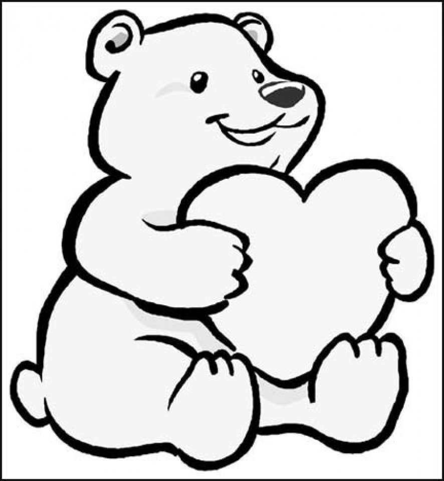 Get This Kids #39 Printable Polar Bear Coloring Pages Free Online p2s2s