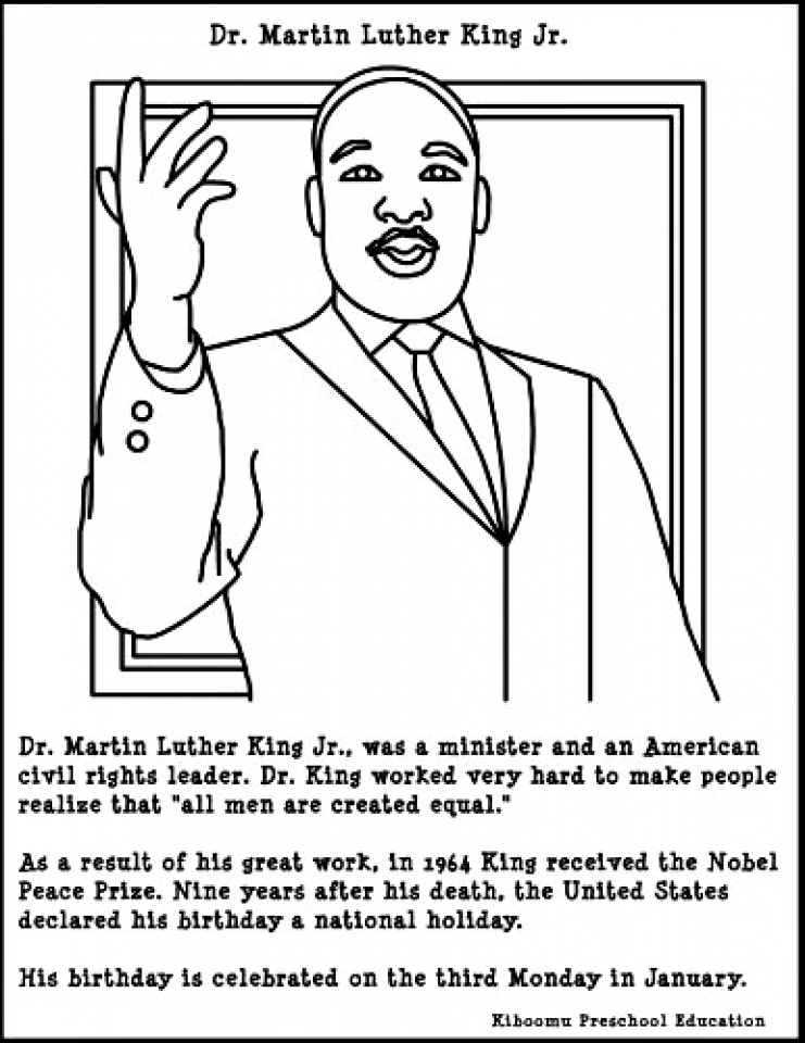 Get This Martin Luther King Jr Coloring Pages Free to Print j6hdb