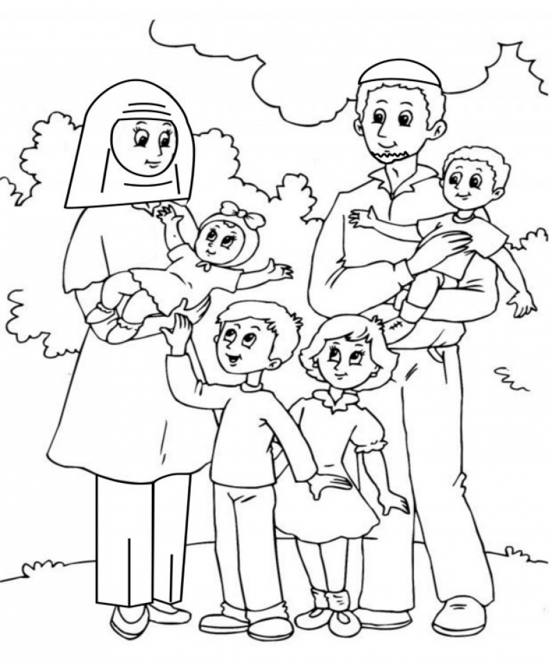  Free Printable Family Coloring Pages for Adult
