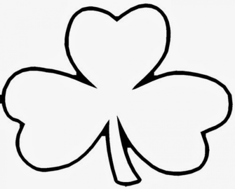 Printable Shamrock Coloring Pages Coloring Pages