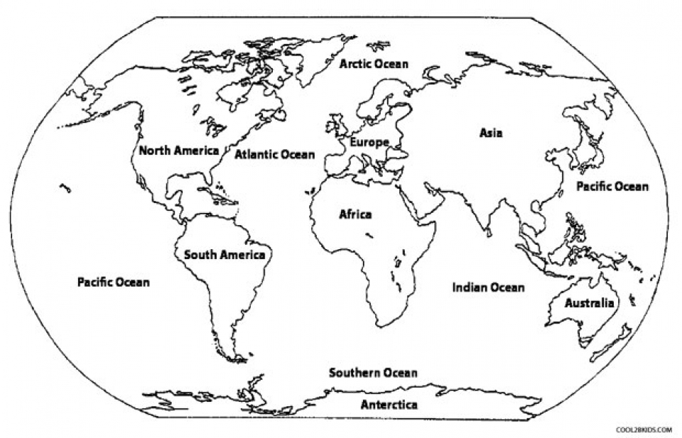 Get This Online World Map Coloring Pages for Kids sz5em