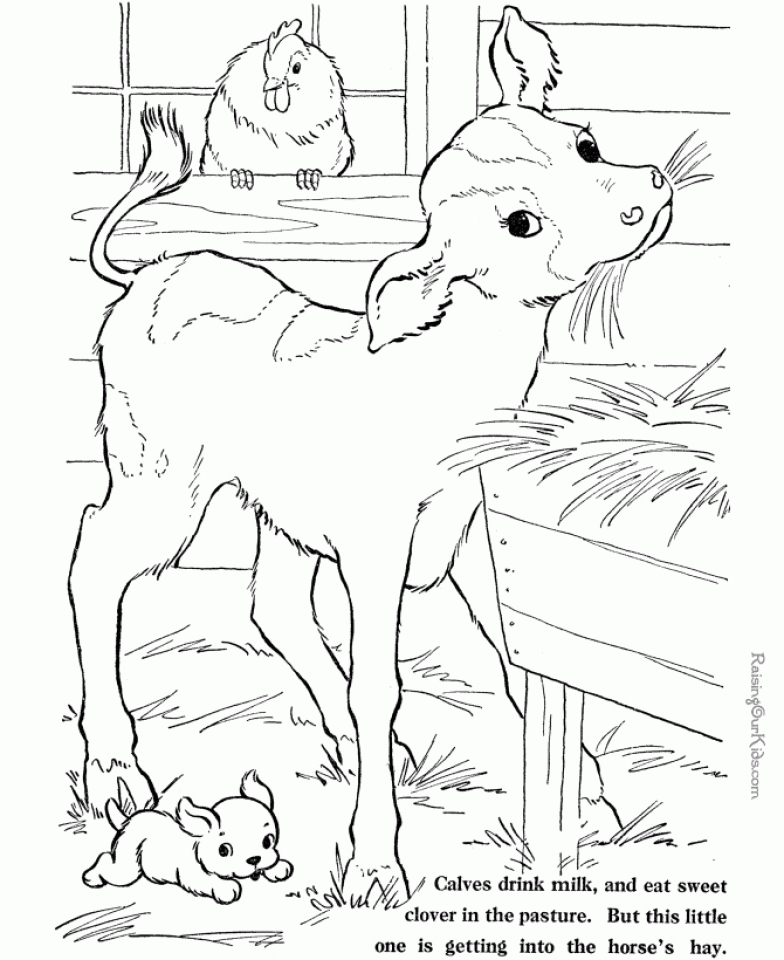 Free Printable Farm Coloring Pictures