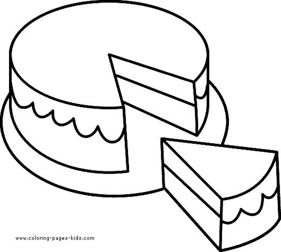 Get This Preschool Printables of Cake Coloring Pages Free b3hca