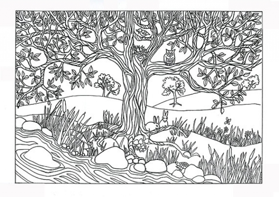 Get This Preschool Printables of Nature Coloring Pages ...