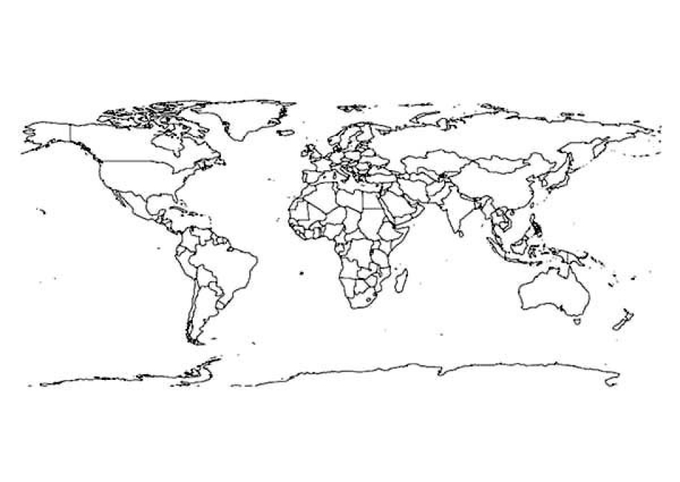Get This Preschool Printables of World Map Coloring Pages Free b3hca