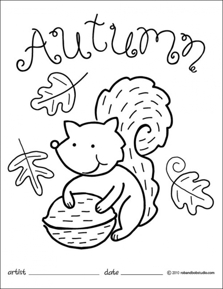 Get This Printable Autumn Coloring Pages Online 85256