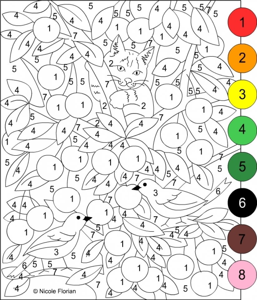 Mario Color By Number Coloring Pages Free Printable Color by Number