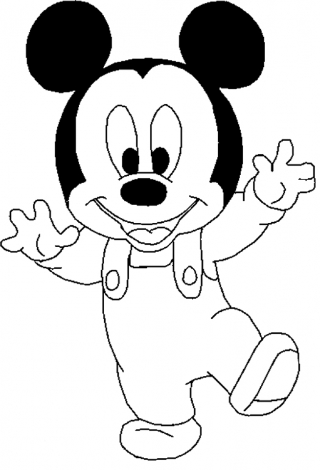 printable mickey mouse coloring pages