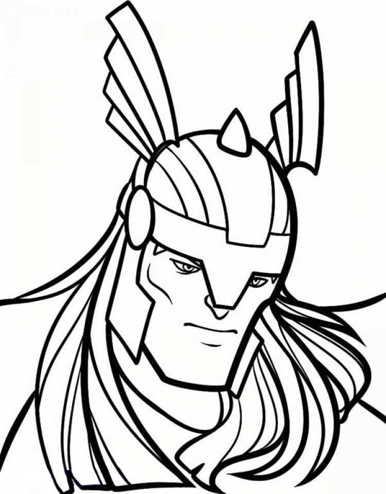 Get This Printable Thor Coloring Pages Online 85256