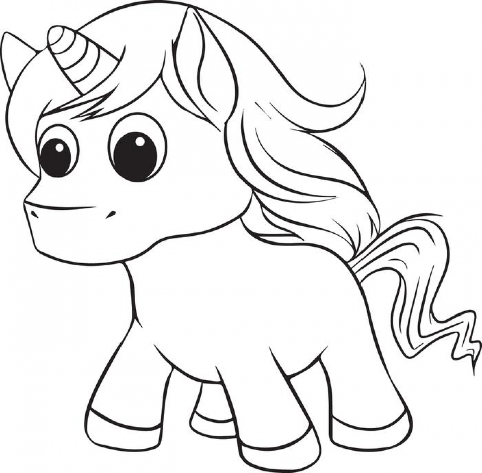 kids unicorn coloring pages
