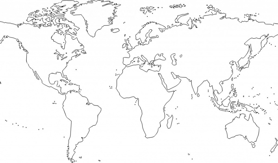 Get This Printables for Toddlers World Map Coloring Pages ...