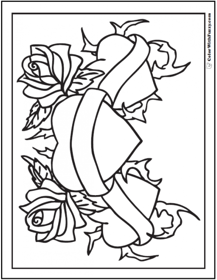 Get This Roses Coloring Pages for Adults Free Printable ...