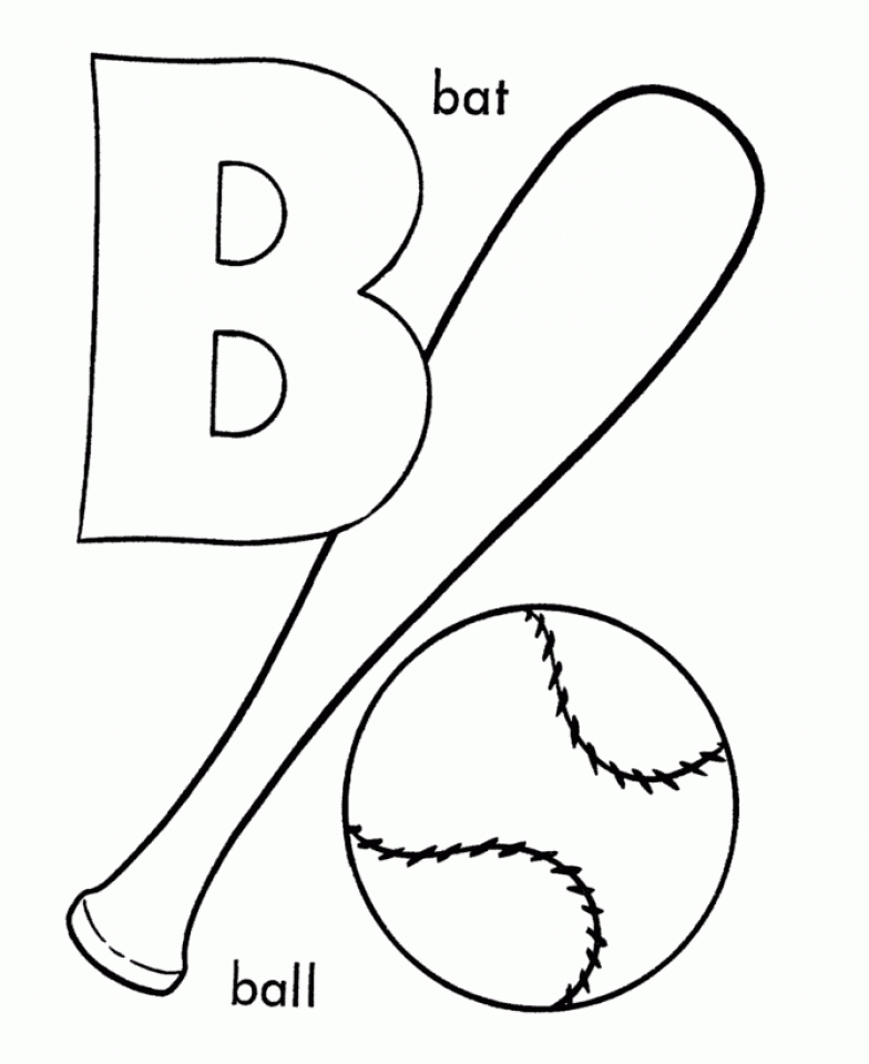Get This Simple Letter Coloring Pages to Print for Preschoolers kbld1