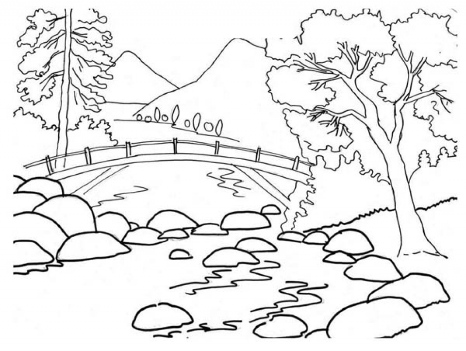 Get This Simple Nature Coloring Pages to Print for Preschoolers cdsxi
