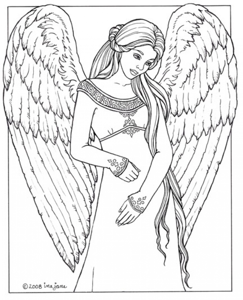 Get This Angel Coloring Pages For Adults Dff