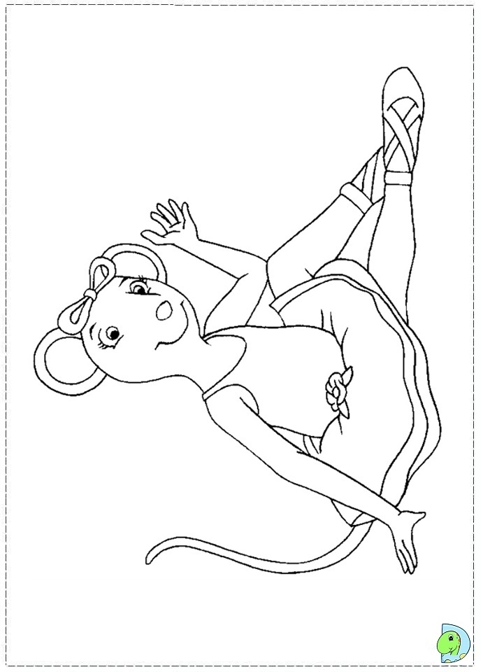 Get This Angelina Ballerina Coloring Pages Free Printable ...
