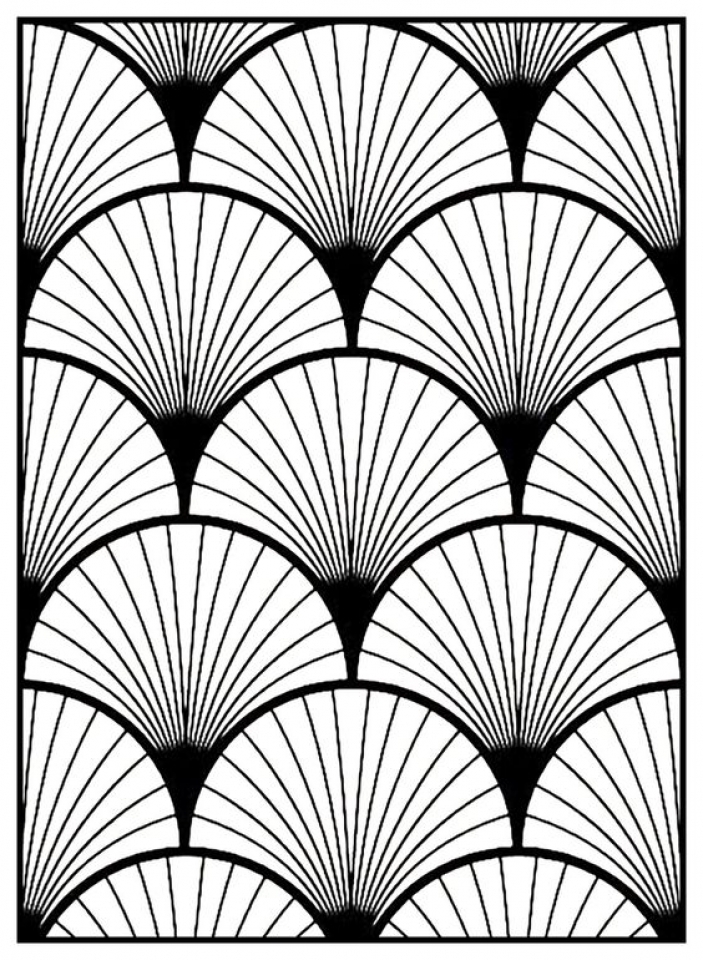 Get This Art Deco Patterns Coloring Pages For Adults Free To Print 