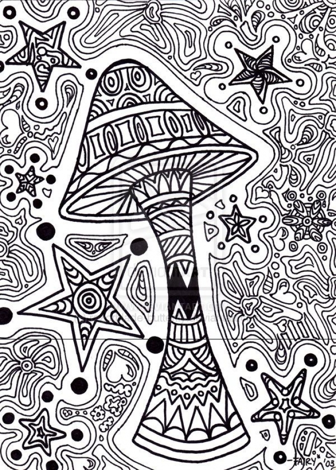 Get This Challenging Trippy Coloring Pages for Adults u2bh4