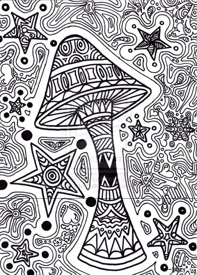 Trippy Coloring Pages Printable - Printable Word Searches