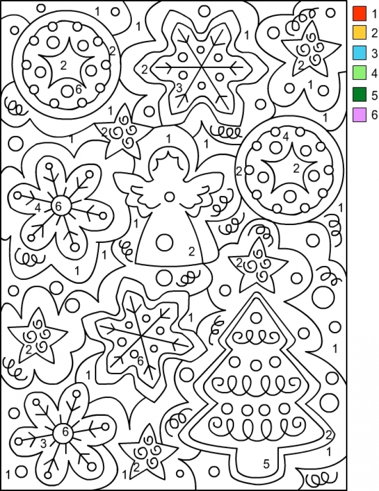 Get This Difficult Color by Number Pages for Grown Ups OD37G