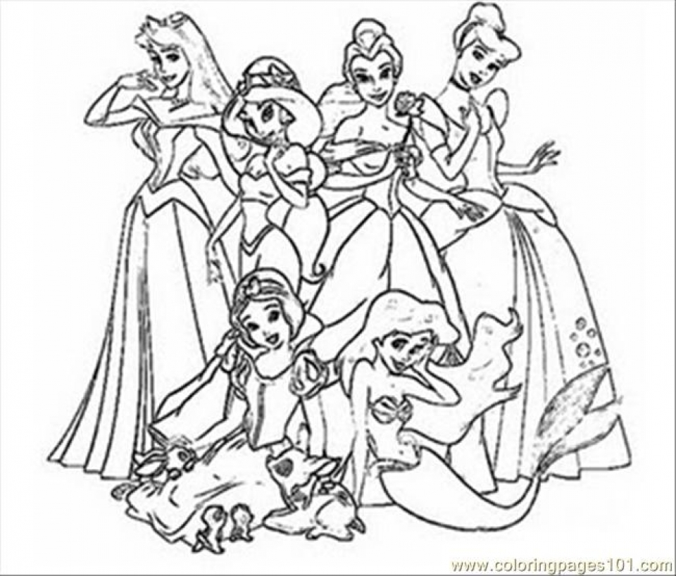 Get This Disney Princess Coloring Pages Free Printable ...