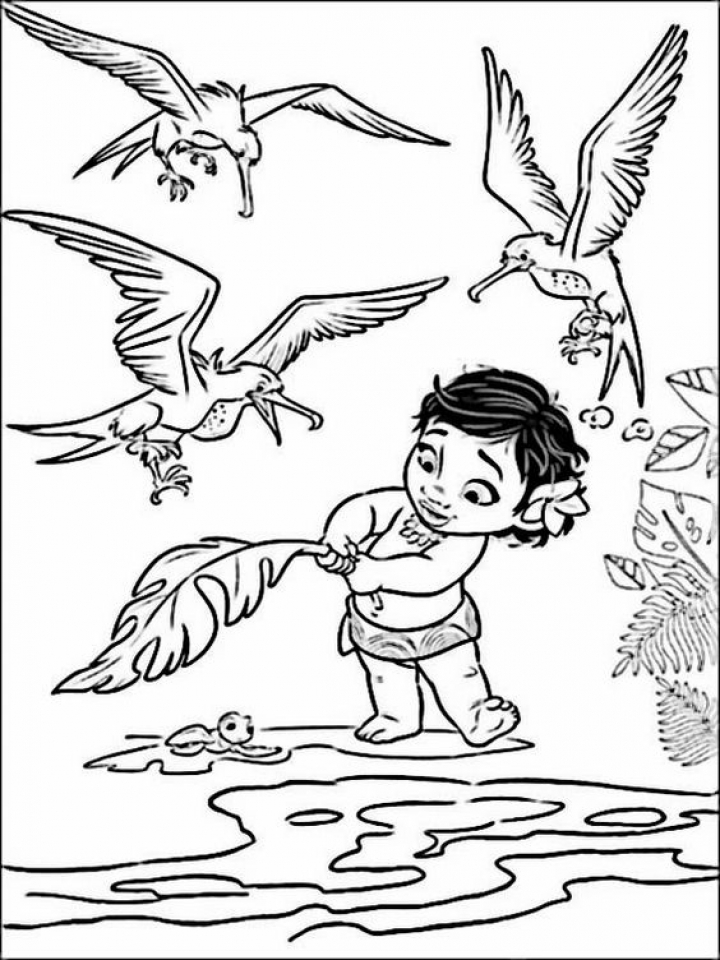 Get This Disney Princess Moana Coloring Pages to Print RU28Y