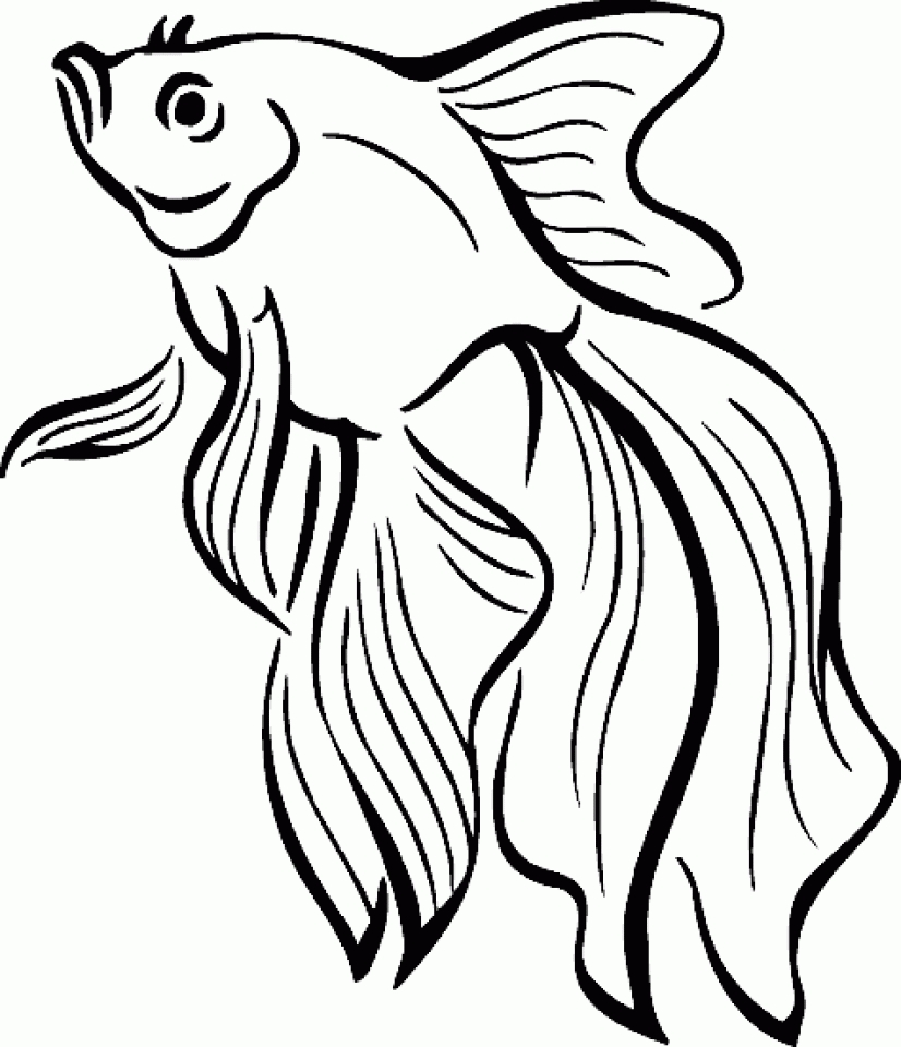 Get This Fish Coloring Pages Free Printable 595990