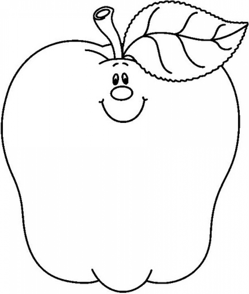 Apple Coloring Page 10