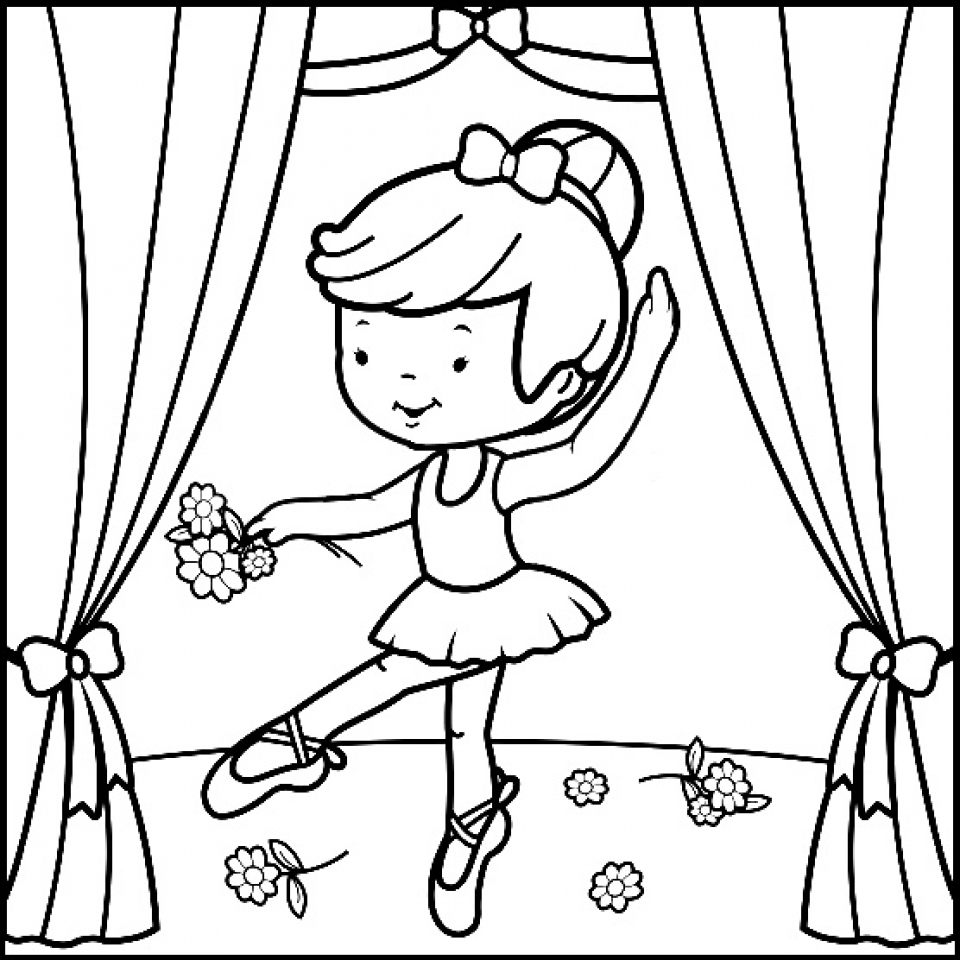 Get This Free Ballerina Coloring Pages to Print t29m14